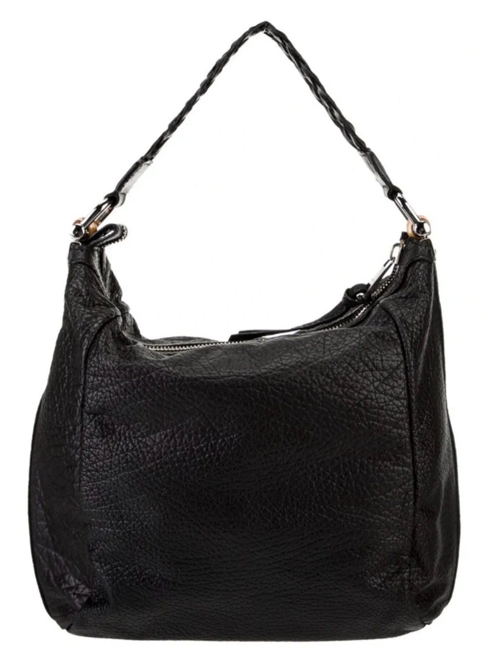 👜 Gucci Bamboo Bar Hobo Bag Black Leather Authentic - Picture 4 of 16